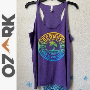 Coconuts Lake of the Ozarks Bella Canvas Purple Tank Top